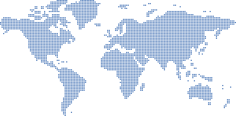 Mapa Świata - GENES sprzedaje swoje wyroby na rynku krajowym i zagranicznym